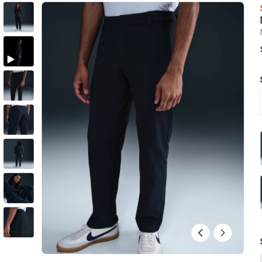 Nike PerfectStretch Men's Dri-FIT Regular Chino Pants NWT 32 x 34 Medium NAVY